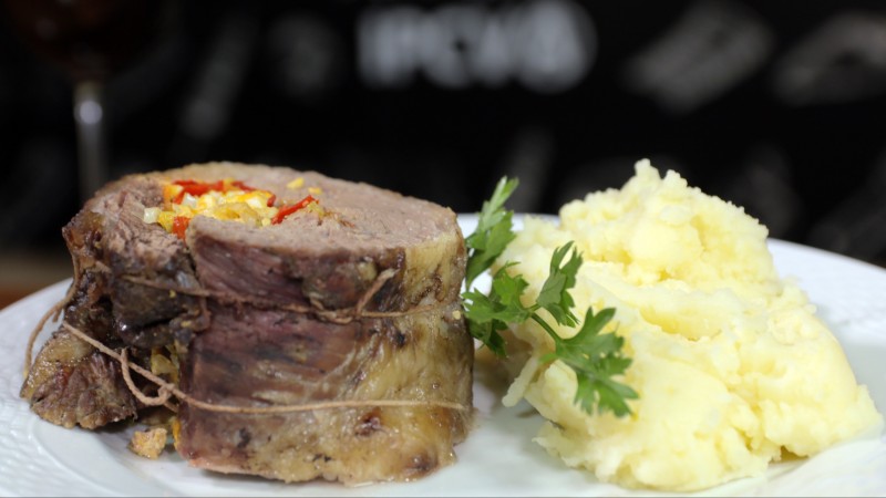 "Matambre arrollado" pero de Azotillo